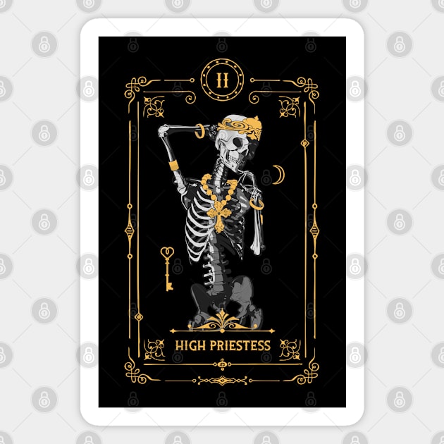 High Priestess II Tarot Card Magnet by Grandeduc